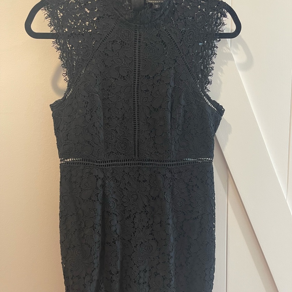 Bardot Black Lace Dress